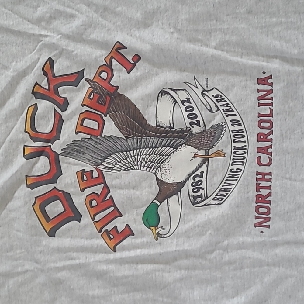 Vintage Duck Fire Dept North Carolina Long Sleeve T-Shirt